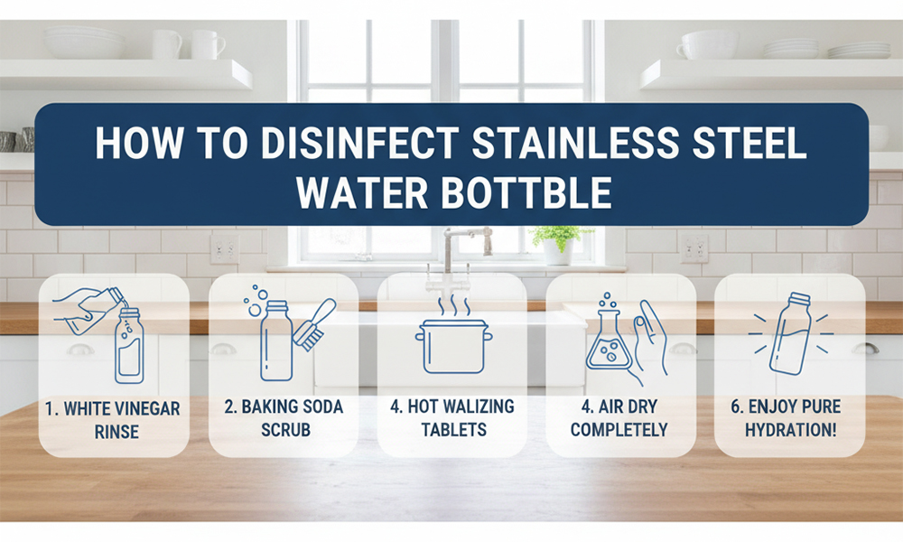 Comment désinfecter une bouteille d'eau en acier inoxydable guide de nettoyage et d'hygiène
